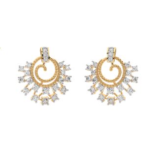 Richard Round Diamond Stud Earrings